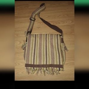 Pink and Brown Satchel